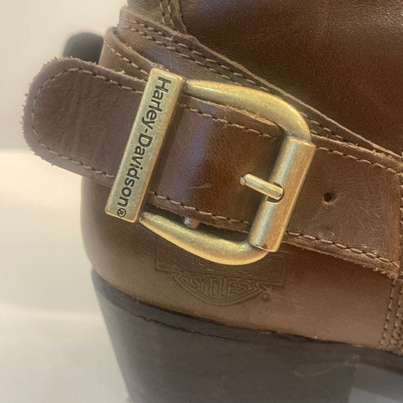 Harley Davidson Brown Western Heel Boots - Picture 2 of 16